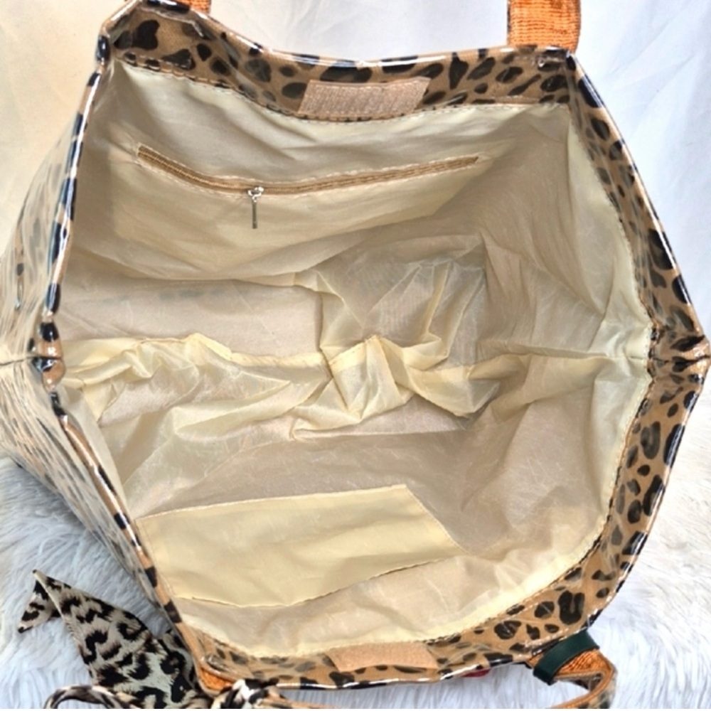 Leopard Print Tote Bag with a Beautiful Accent - Picture 10 of 11